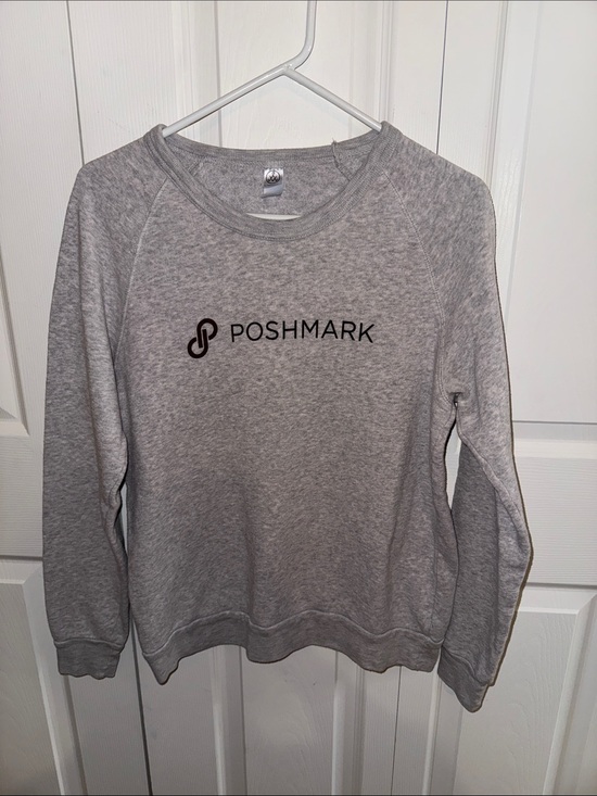 Alternative Sweaters - Alternative Heather Gray Poshmark Logo Crewneck Sweatshirt size M